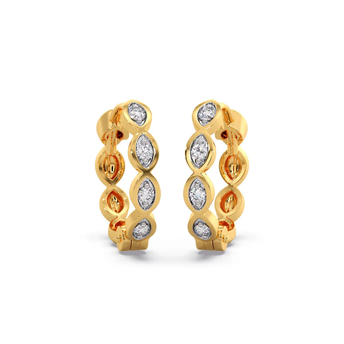 Siri Miri Diamond Hoop Earrings