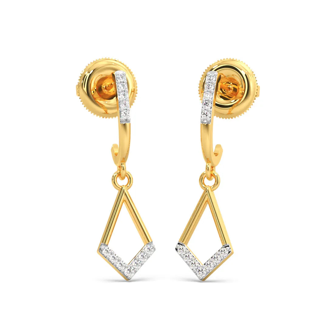 Ashmi Diamond Half Hoop Earrings